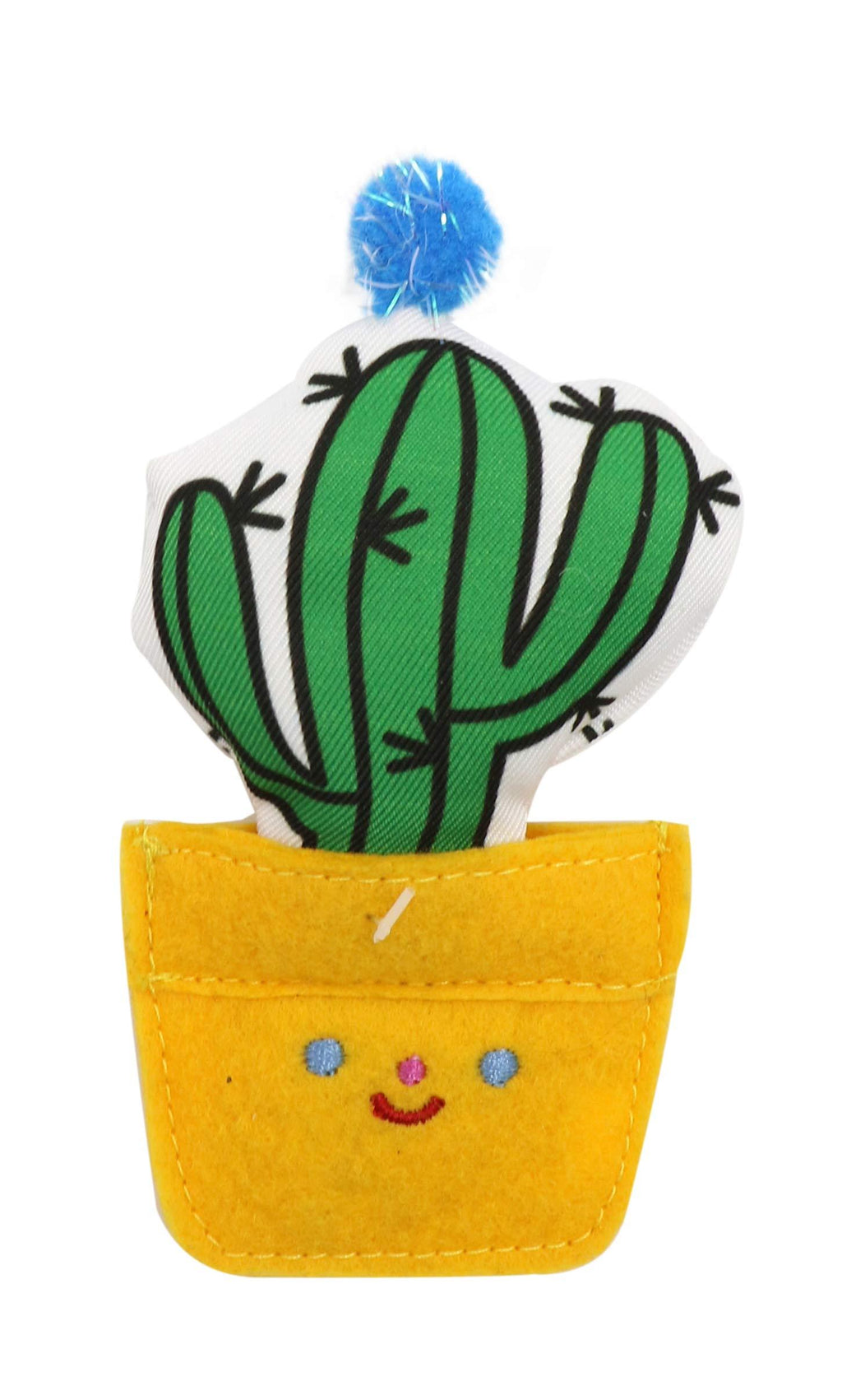 AIME Interactive Hunting Game Yellow Cactus Cat Toy 6 cm - PawsPlanet Australia