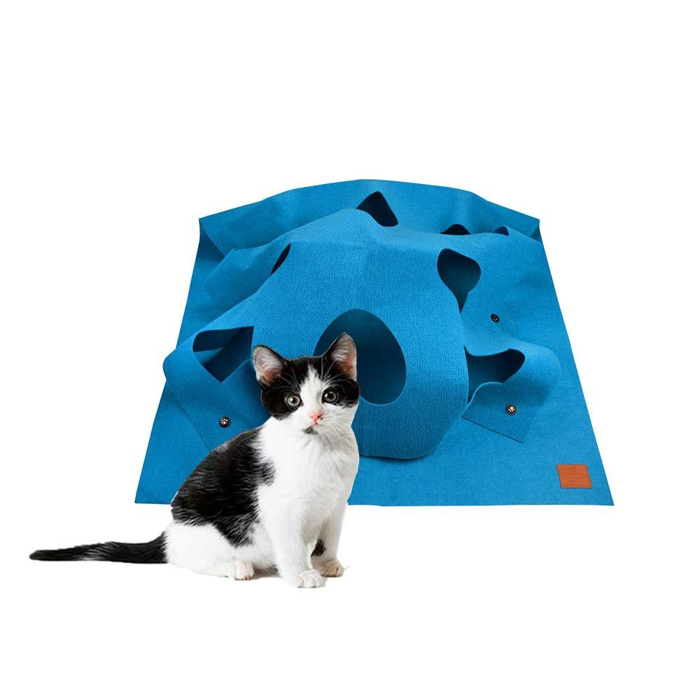 hj ANG Cat Activity Play Mat,Collapsible Pet rug Training Scratching grooming Bed Mat - PawsPlanet Australia