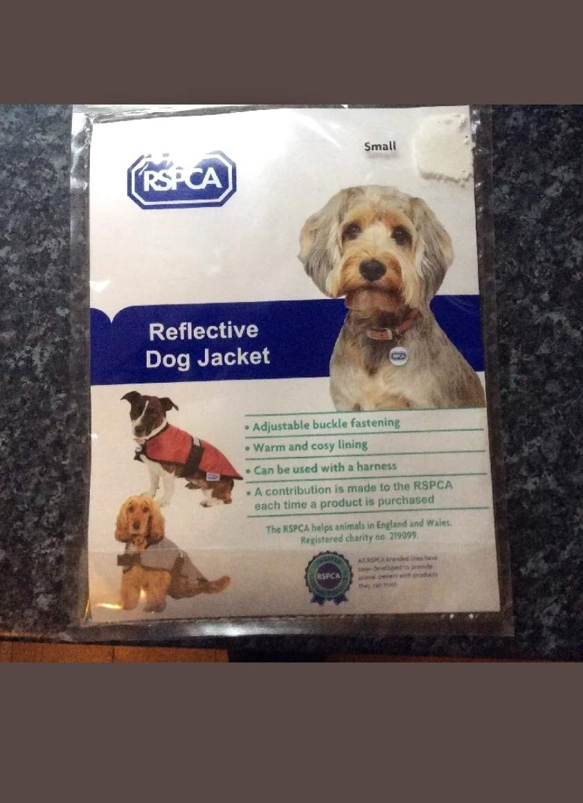 RSPCA Size Small Burgundy Reflective Dog Jacket - PawsPlanet Australia
