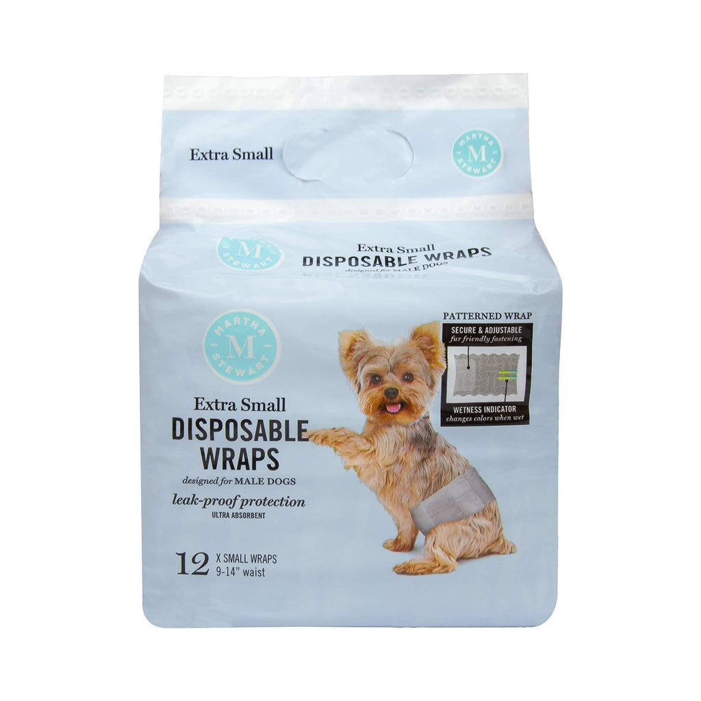 Martha Stewart for Pets Female Dog Diapers Disposable Female Dog Diapers grey XS FFP13121UK - PawsPlanet Australia
