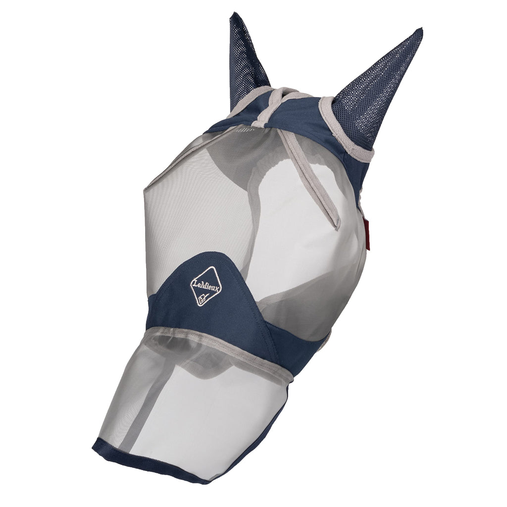 LeMieux Horse Armour Shield Pro Full Masks in Grey - Breathable Bamboo Lining - UV Protection - XS - PawsPlanet Australia