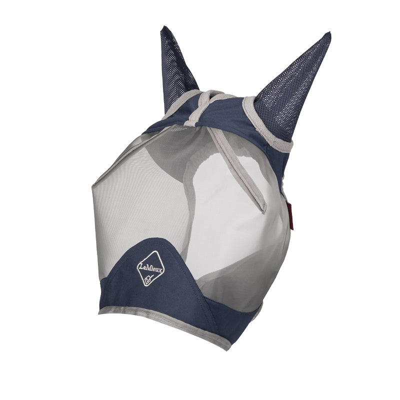 LeMieux Horse Armour Shield Pro Half Masks in Grey - Breathable Bamboo Lining - UV Protection XS Navy - PawsPlanet Australia