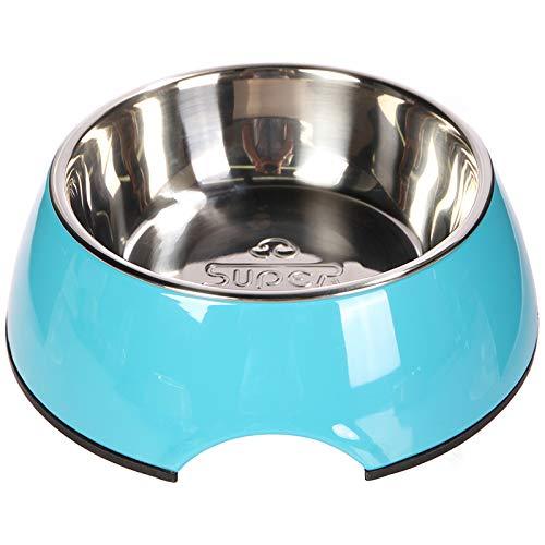 Pet Bowls Stainless Steel Dog Cat Pet Bowl Universal Pet Water and Food Bowls 4 Sizes and 7 Colors Available (XL, Blue) XL - PawsPlanet Australia