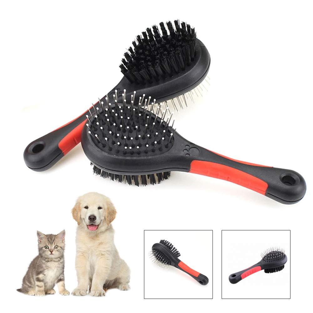 Winnes Double Sided Pet Brush, Cleaning Brush for Dogs, Cats, Pets - PawsPlanet Australia