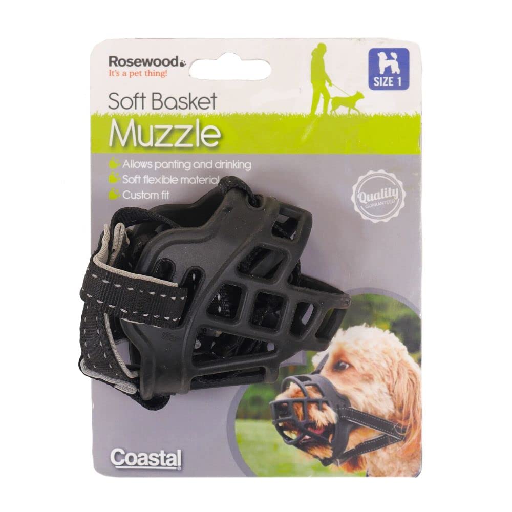 Rosewood Silicone Muzzle (Size 1) - PawsPlanet Australia