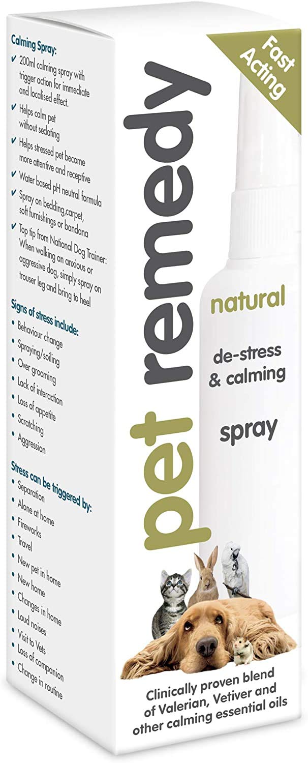 Pet Remedy Calming Spray 75ml | Dog Anxiety Relief and Cat Calming Product | Relieves Dog and Cat Separation Anxiety, Stress from Fireworks, House Moves, Companion Loss & More | - PawsPlanet Australia