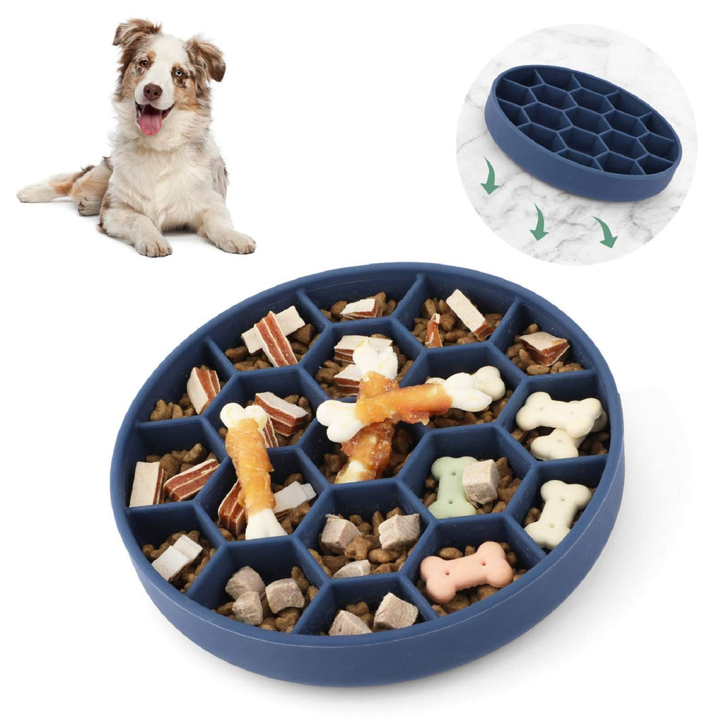 Iokheira Dog Slow Feeder Bowl, Newest Slow Eating Dog Bowl With Super Bottom Suction Cup, Safety Durable Food Bowl for Medium and Large Dogs - PawsPlanet Australia