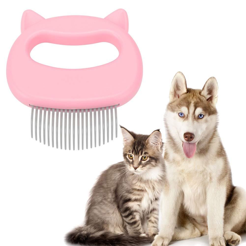 Broco Comb Grooming Brush Dog, Dematting Comb Massage Relaxing Cat Comb Grooming Hair Removal Shedding Cleaning Brush(Pink) - PawsPlanet Australia