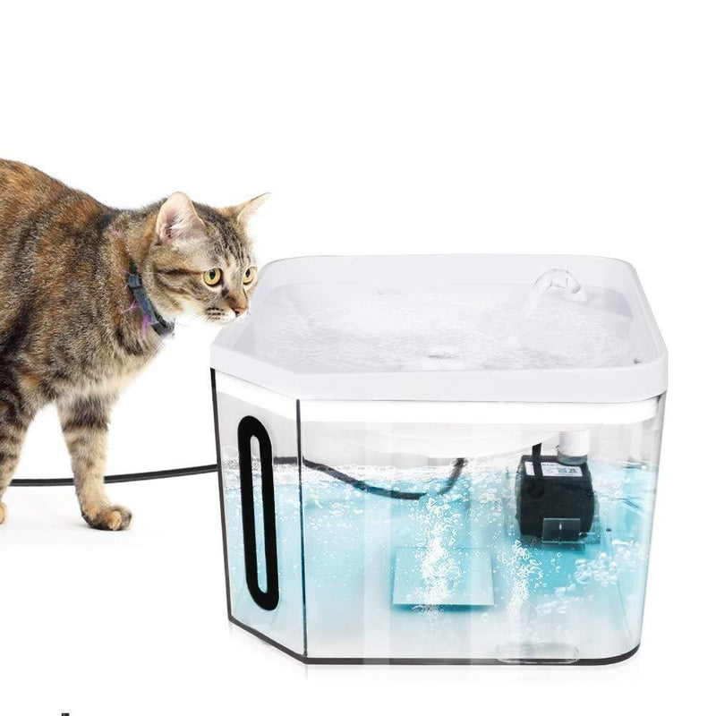 CestMall Pet Fountain, 84oz/2.5L Automatic Pet Fountain Cat Water Dispenser Dog Water Fountain, Healthy and Hygienic Drinking Fountain Super Quiet Dog Water Dispenser for Cats, Dogs, Multiple Pet - PawsPlanet Australia