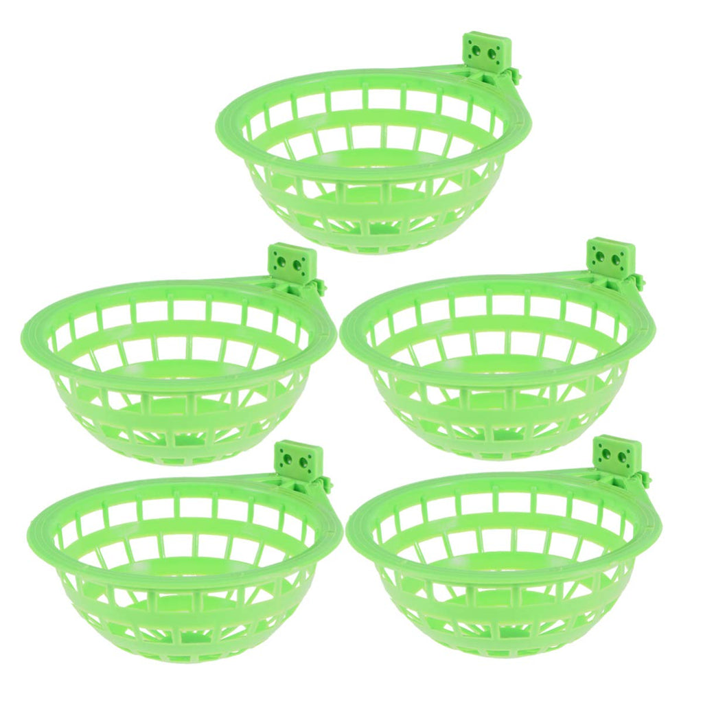 POPETPOP Bird Nest Plastic Parrot Breeding Baskets Birdcage Nesting Hatching Bowls for Budgie Parakeet Cockatiel Conure Canary Finch Dove (5Pcs) - PawsPlanet Australia