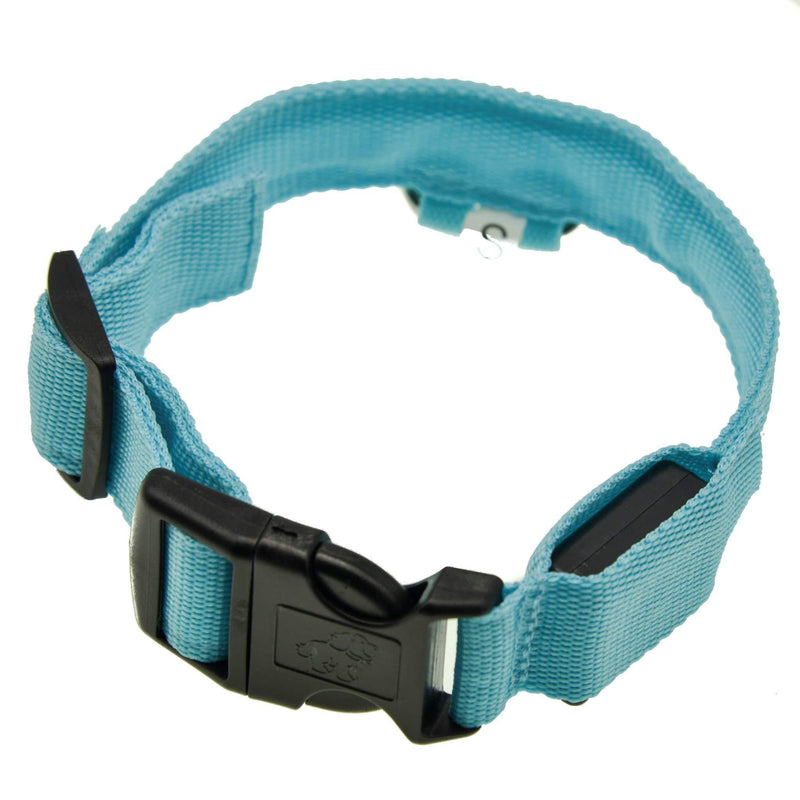 PROtastic S Reflective Dog Collar - Adjustable padded dog collar, lighweight and relective to keep your dogs safe on night time walks - PawsPlanet Australia