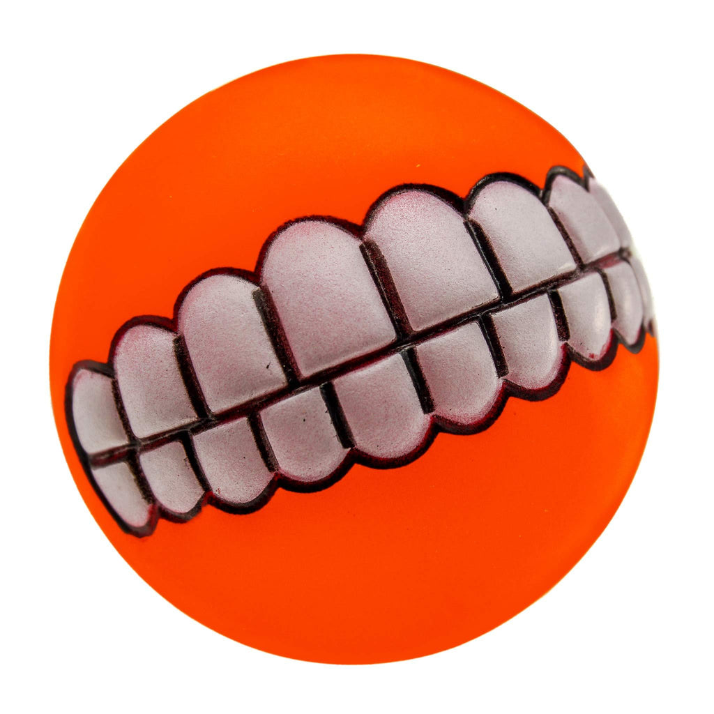 PROtastic Squeaky funny teeth dog ball - Fun Christmas toy/gift for your dog - PawsPlanet Australia