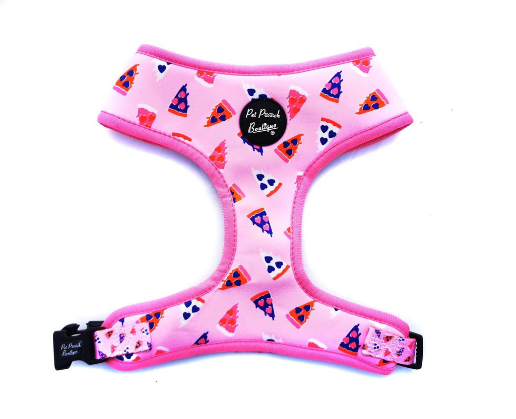 Pet Pooch Boutique Princess Pizza Dog Harness, 200 g, Size L, Pink - PawsPlanet Australia