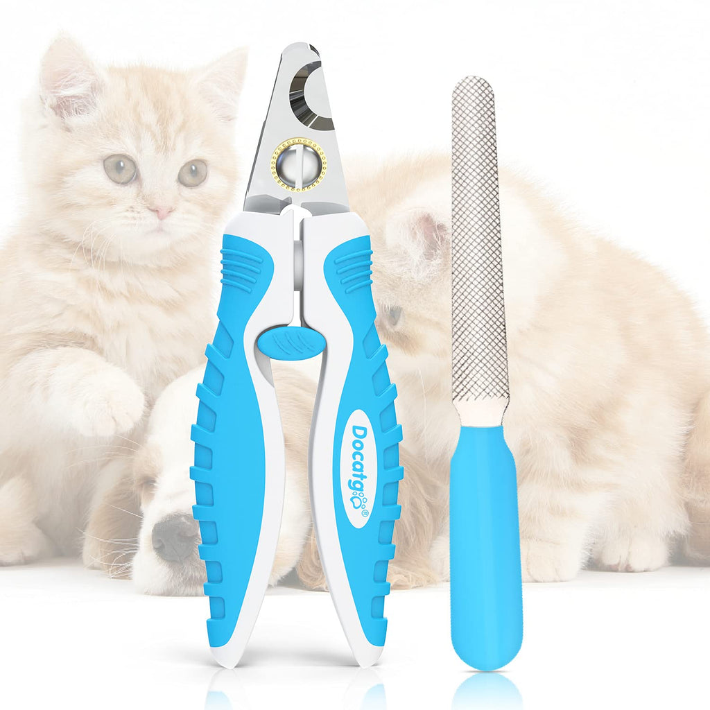 Docatgo Dog Nail Clippers, Cat Nails Clipper Pet Claw Clippers Professional Rabbit Cutters Nail with Safety Guard and Free Nail File, for Large and Small Breeds Animals - PawsPlanet Australia