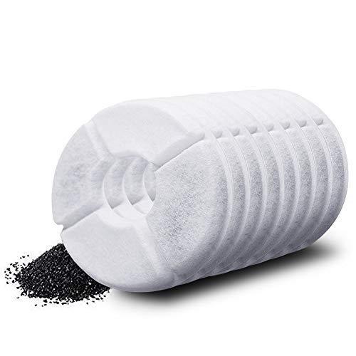 Pet Water Fountain Filter, 8Pcs/lot Replacement Filters Activated Carbon Filters for Pet Drinking Plant Flower Water Fountain White - PawsPlanet Australia