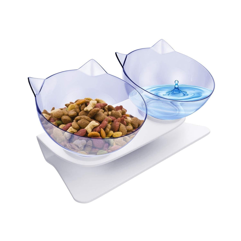 YHmall Cat Bowl 15° Tilt Anti-slip Non-spill Cat Food Bowl, Cat Feeding Bowl, Cat Water Bowl, Multi-purpose Pet Feeding Bowl 1 color - PawsPlanet Australia