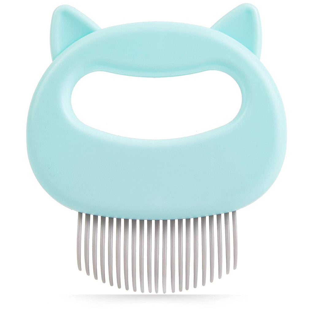Afocuz Cat Massage Comb Pet Cat Dog Hair Removal Shell Comb Grooming Hair Removal Cleaning Comb Massager Tool (Green) Green - PawsPlanet Australia