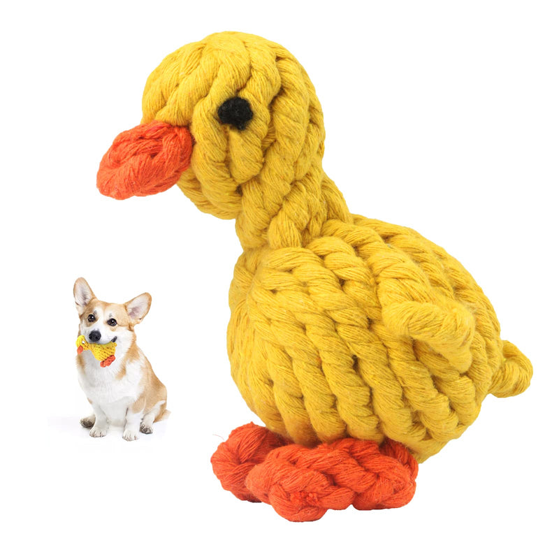MEKEET Puppy Chew Toys, Dog Rope Toys for Dog Teething/Training, Cotton Rope Toys Avoiding Puppy Boredom Anxiety for Small Dogs (Duck) Duck - PawsPlanet Australia