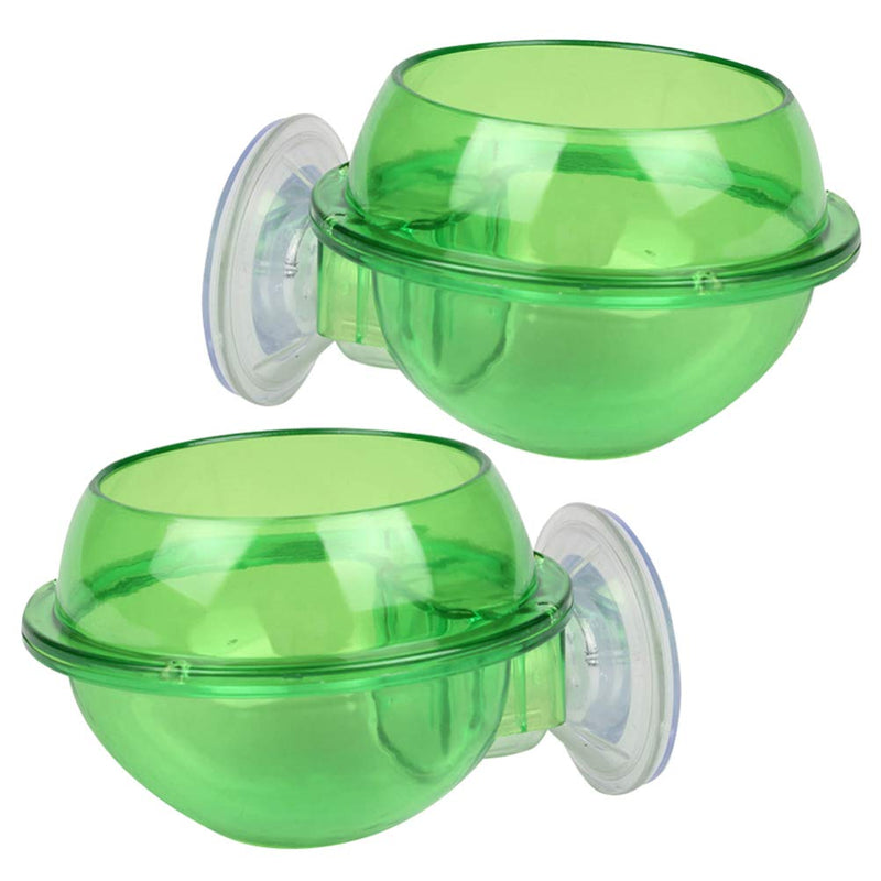 Balacoo 2PCS Suction Cup Reptile Feeder Anti-Escape Reptile Food Bowl For Tortoise Gecko Snakes Chameleon Iguana - PawsPlanet Australia