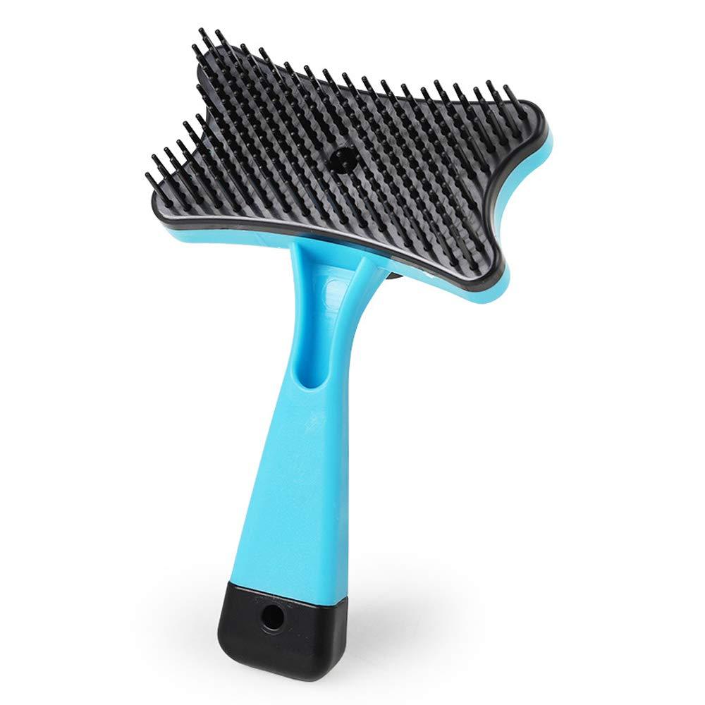 IKAAR Deshelding Tool & Grooming Brush, Dog Brush Cat Brush Shedding Hair Comb for Small Medium Large Dog/Cat Long and Short Hair Blue - PawsPlanet Australia
