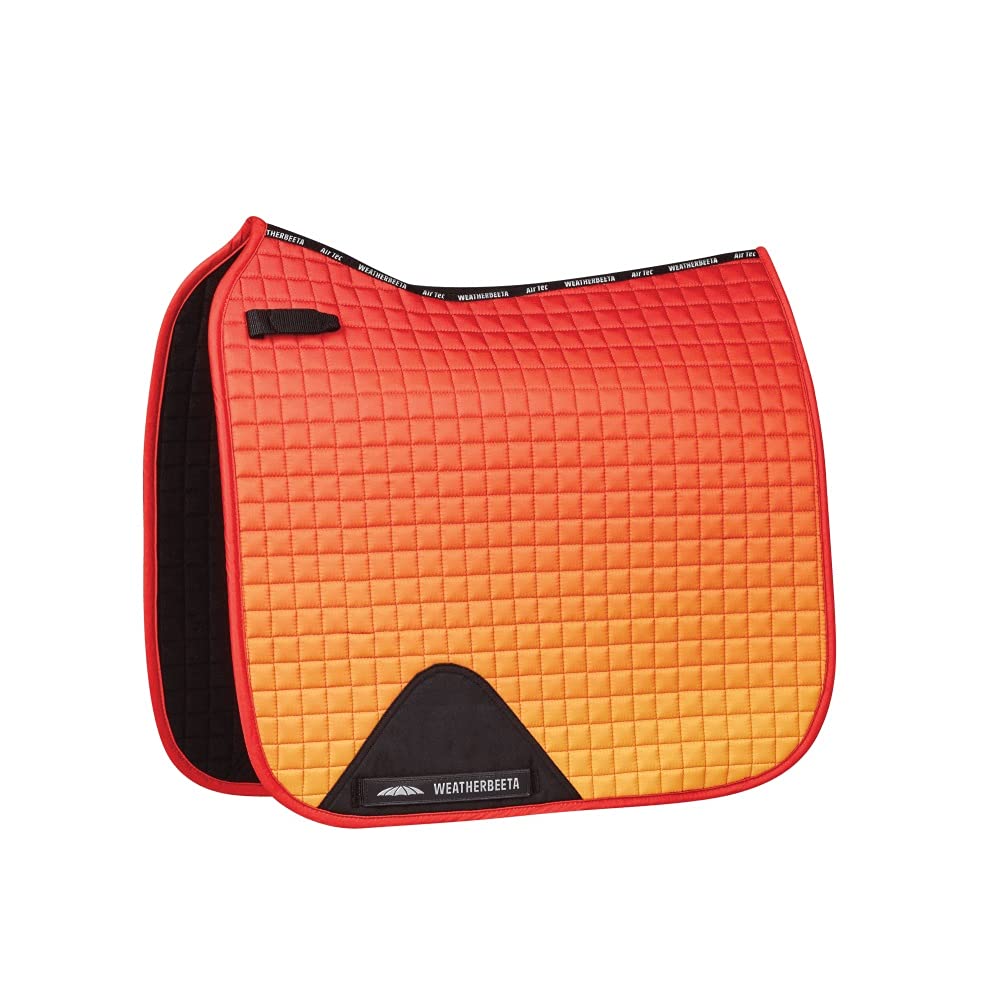 Weatherbeeta Prime Ombre Dressage Saddle Pad - Stormy Sky AUTUMN GLOW Pony - PawsPlanet Australia