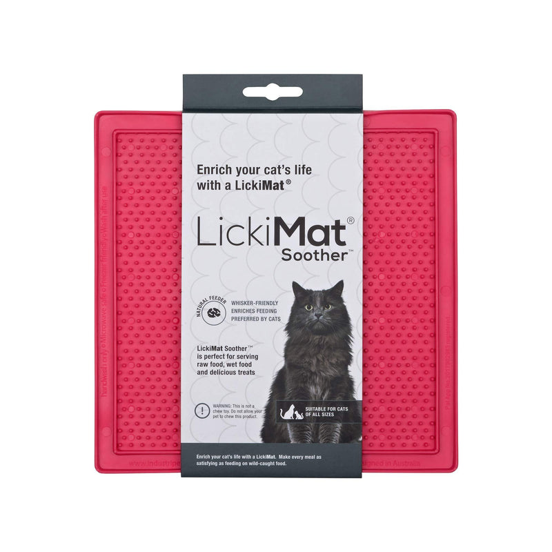 LICKIMAT Soother Cat Pink - PawsPlanet Australia