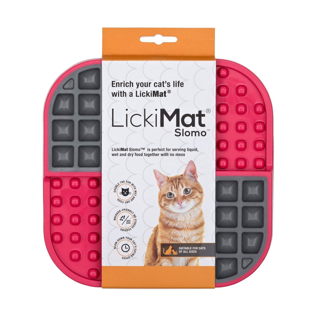 LICKIMAT Slomo Cat Pink - PawsPlanet Australia