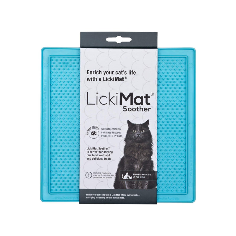 LICKIMAT Soother Cat Turquoise - PawsPlanet Australia