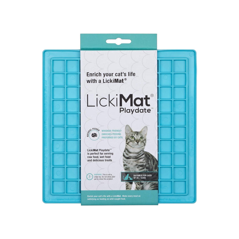 LICKIMAT Playdate  Cat Turquoise - PawsPlanet Australia