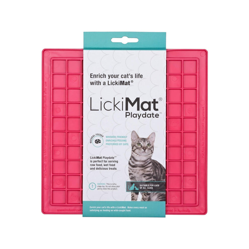 LICKIMAT Playdate Cat Pink - PawsPlanet Australia