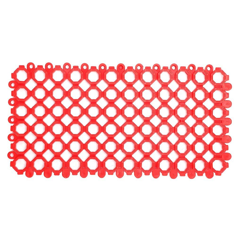 5Pcs Pet Foot Pad For Prevention Foot Dermatitis Mat Pet Can Be Spliced Use In The Cage With Anti-skid Mats (Red) Red - PawsPlanet Australia