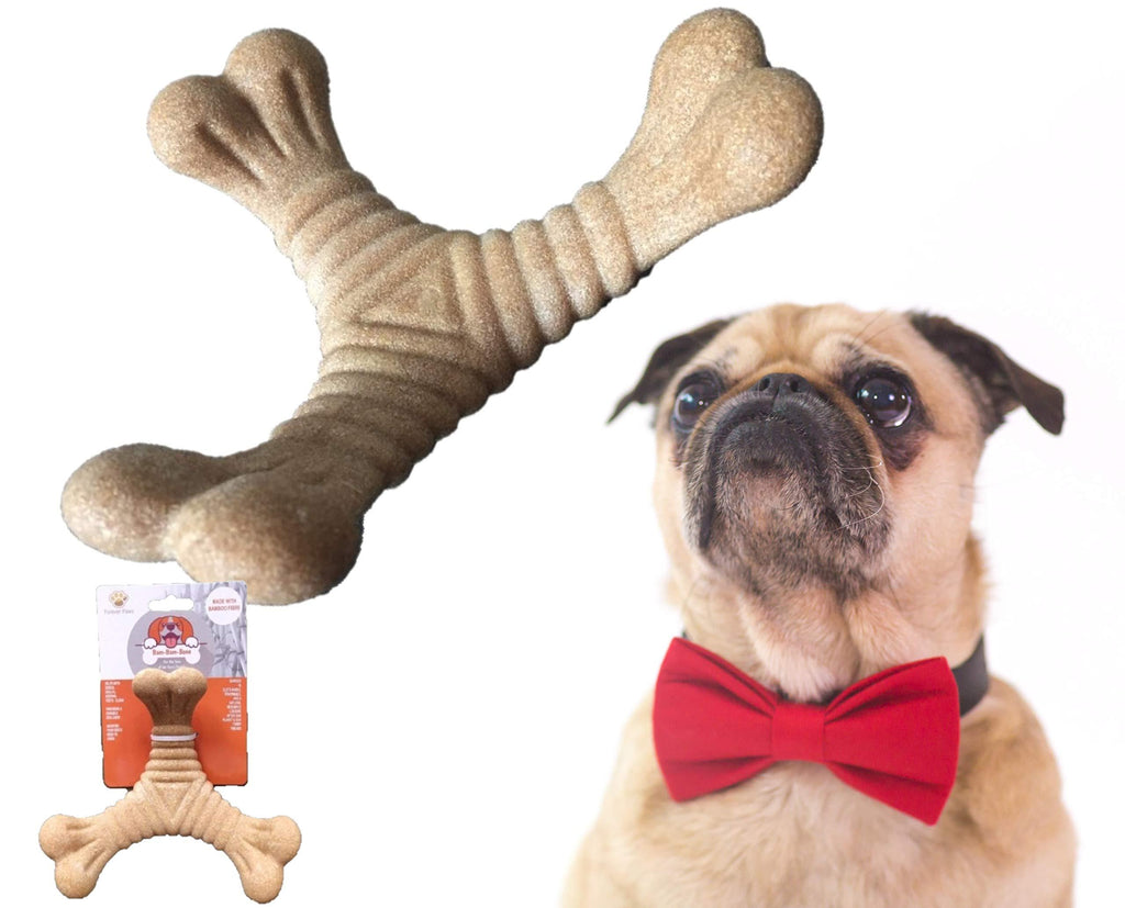 Forever Paws Bam-Bam-Bone ® - Wishbone Dog Chew Toy (16 x 16cm) for Small Dogs - PawsPlanet Australia