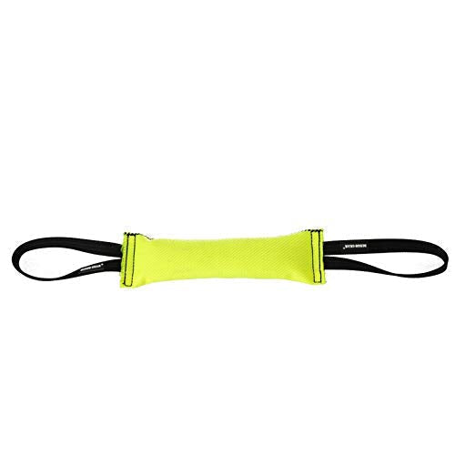 DINGO GEAR Firehose Bite Tug Strong Dog Toy, Yellow, 0.18 kg - PawsPlanet Australia