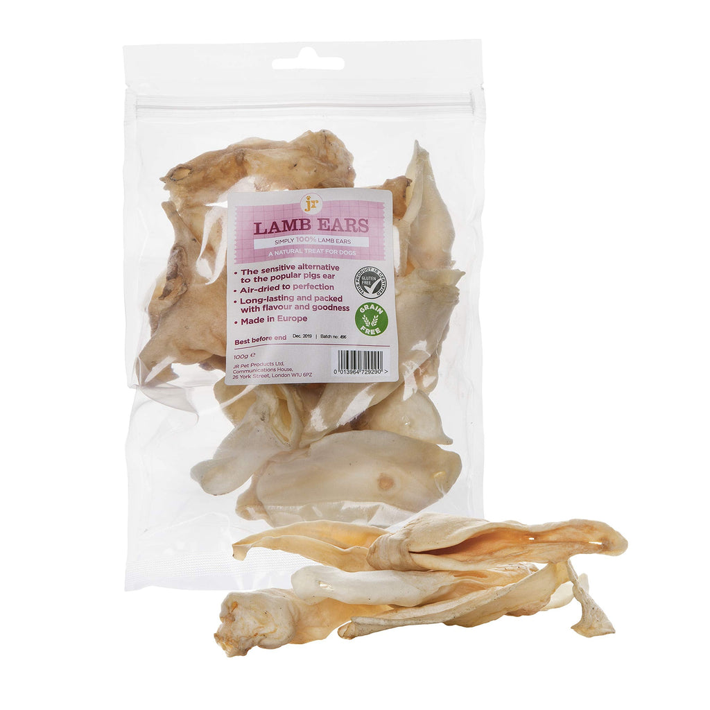 J R Pet Products 1kg 100% Natural Lamb Ears Dog Chew - PawsPlanet Australia