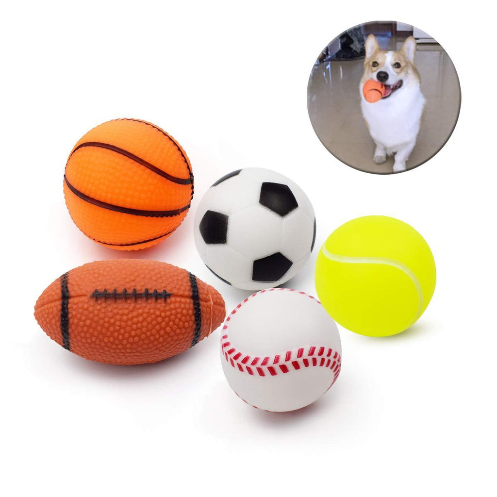 Xingup 10 Pcs Chew Toys for Dogs, Dog Toys Ball Used for Traveling Outdoor Sports Walking - PawsPlanet Australia