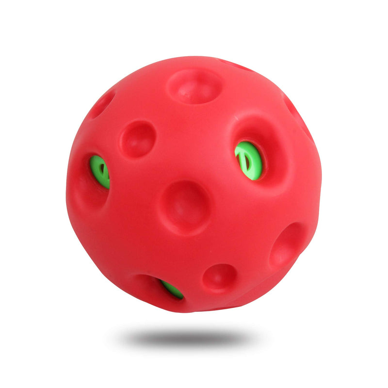 Dog Giggle Ball Toy Pet Playing Wobble Ball with Giggle Sound Pet Ball Toy, Zip-zip Ball RED1 - PawsPlanet Australia
