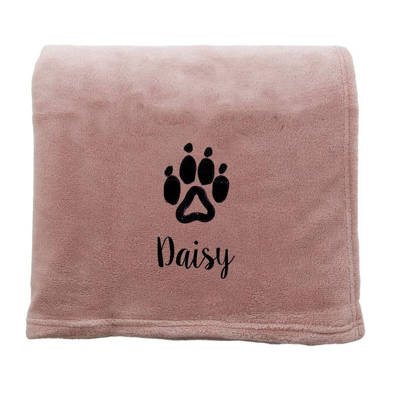 aztex Personalised Dog Bed Blanket/Throw, 140cm x 180cm, Snuggle Touch Pink - PawsPlanet Australia