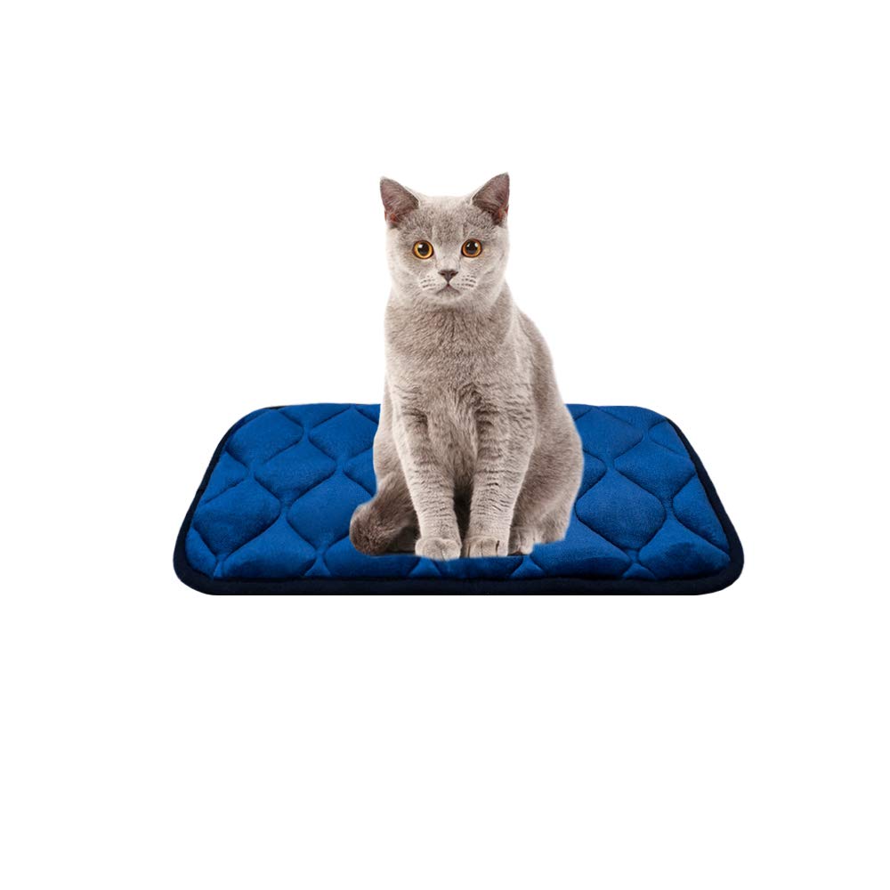 furrybaby Dog Bed Mat Crate Mat with Anti-Slip Bottom Machine Washable Pet Mattress for Dog Sleeping (XS 55x33cm, Navy Blue Mat) 55x33cm (Pack of 1) - PawsPlanet Australia