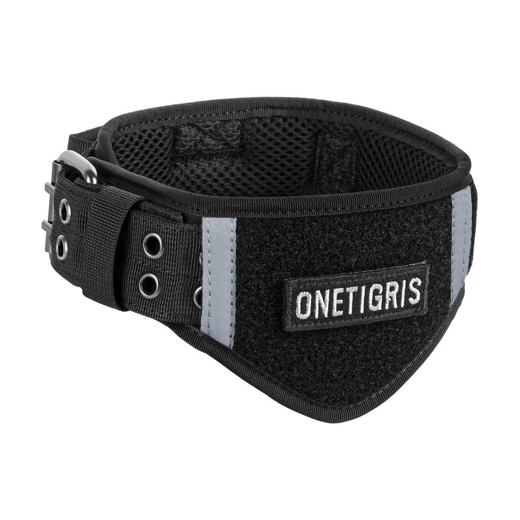 OneTigris Tough Dog Collars, Adjustable Tactical Dog Collar Military Heavy Duty Collar Metal Buckle with Control Handle for Dog Training L - PawsPlanet Australia