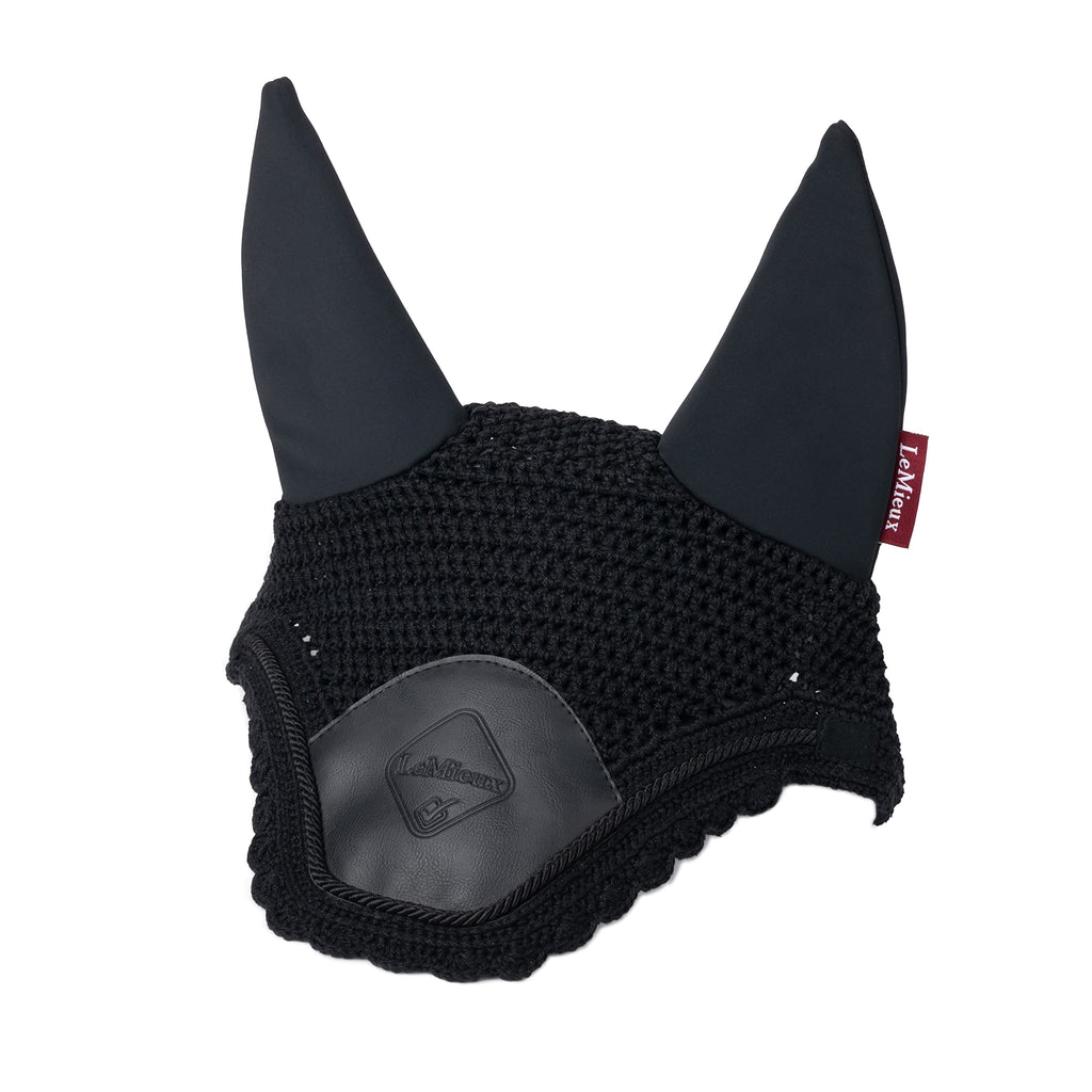 LeMieux Acoustic Pro Fly Hood Medium Black - PawsPlanet Australia