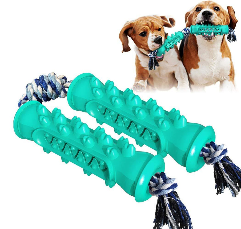 SEKAYISORE Dog Chew Toys Dog Toothbrush Doggy Brushing Stick Dog Toy Molar Stick Bite Resistant Clean Toothbrush Dog Toys Natural Rubber Dog Toy With Rope For Large Medium Small Dogs Durable, Blue - PawsPlanet Australia