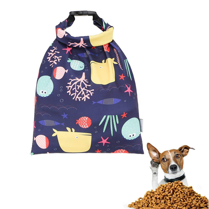 ASOCEA Dog Treat Bag Puppy Training Pouch Portable Folding Food Storage Container Outdoor Camping Travel Snack Holder for Dog Cat and Others Animals - PawsPlanet Australia