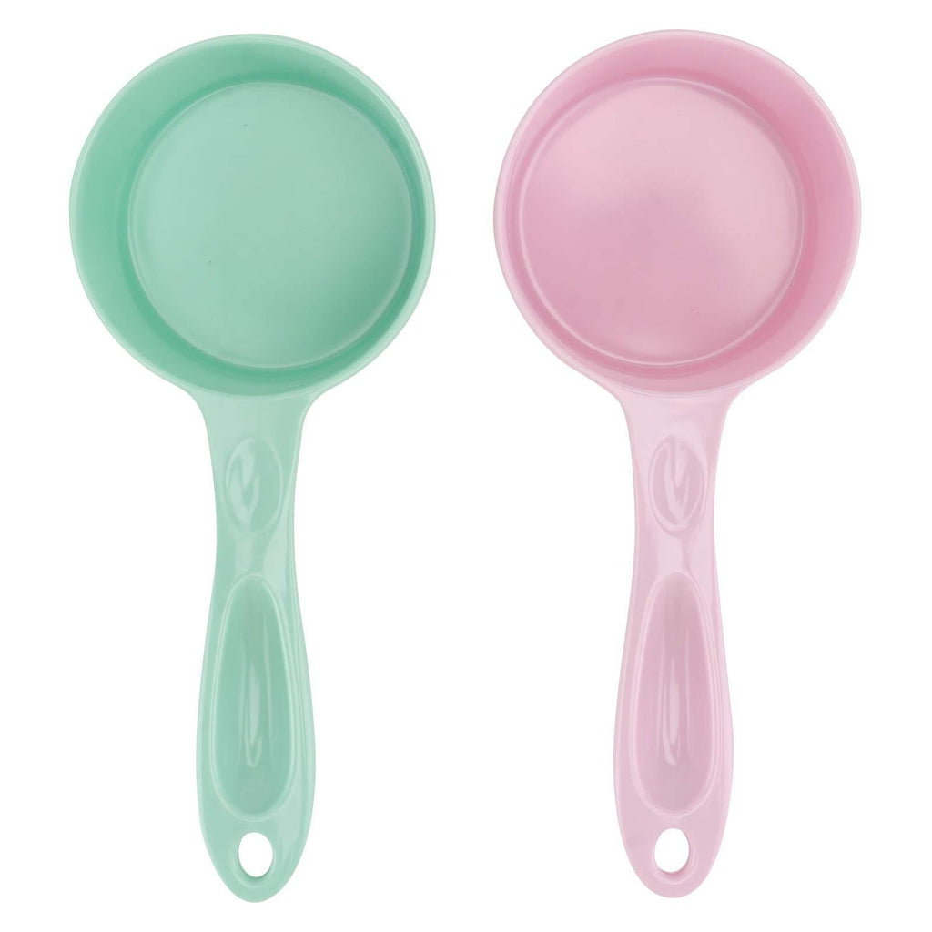 VILLCASE 2PCS 50g Dog Food Measuring Spoons,Pet Food Spoons Portable Metering Scoops Long Handle Dog Cat Food Measuring Spoons Pet Supplies(Pink, Green) - PawsPlanet Australia