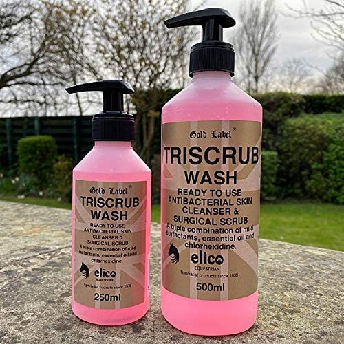 Elico Gold Label TriScrub Wash 500 ml anti-bacterial skin cleanser - PawsPlanet Australia