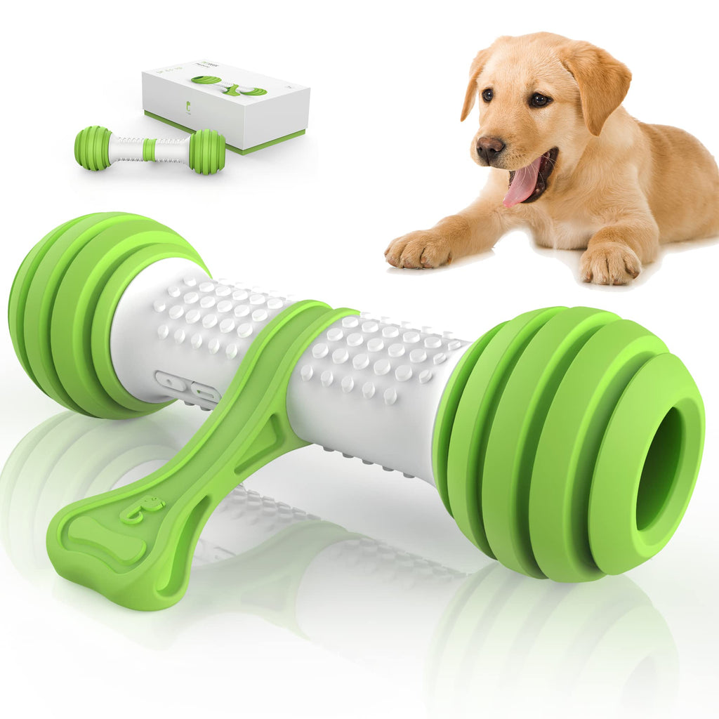 PETGEEK Automatic Interactive Dog Toys, Dog Interactive Toys for Boredom, Dog Toys Self Play for Entertainment with More Durable TPU Upgraded Material, Dog Bones for Small Medium Large Dogs Green - PawsPlanet Australia