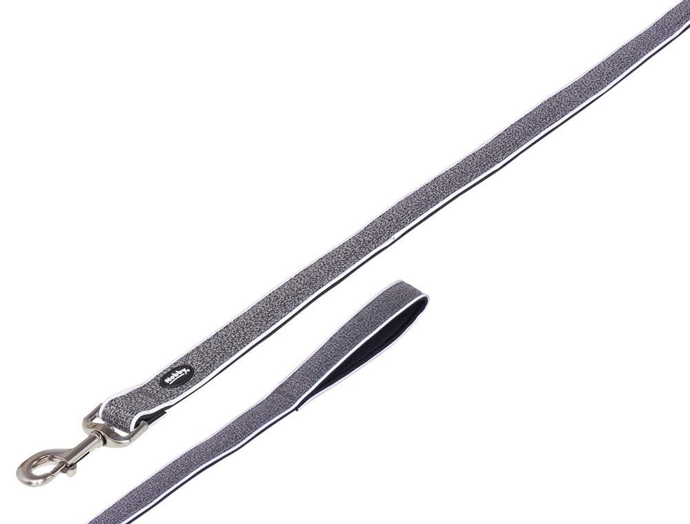 Nobby Cayo Lead Grey Length 120 cm Width 15/20 mm Gray 82 g - PawsPlanet Australia