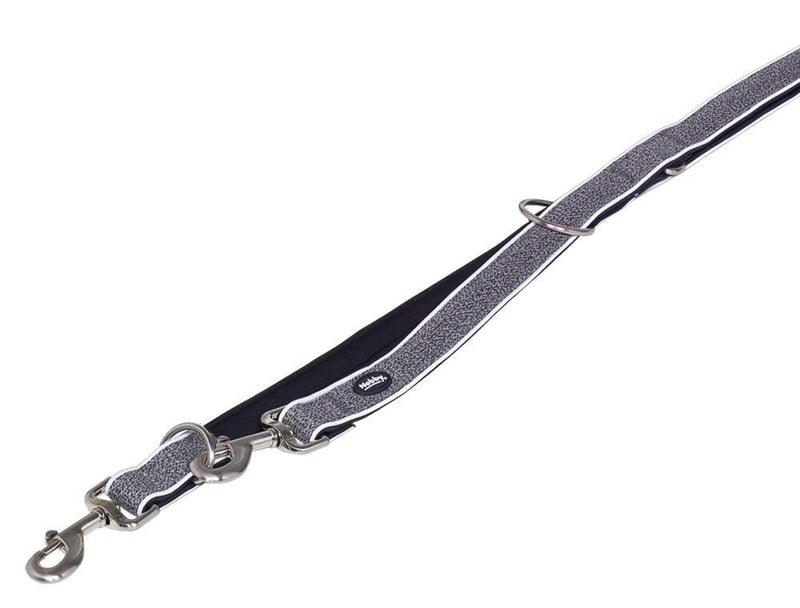 Nobby Cayo Dog Lead Length 200 cm Width 15/20 mm Grey Gray 206 g - PawsPlanet Australia