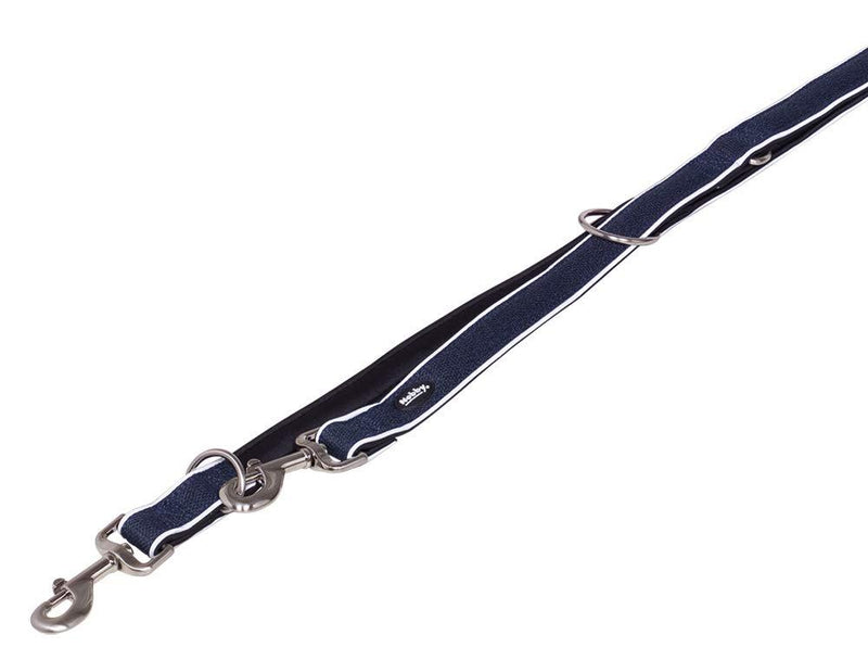 Nobby Cayo Dog Lead Length 200 cm Width 25/35 mm Navy L: 200 cm, B: 25/35 mm - PawsPlanet Australia