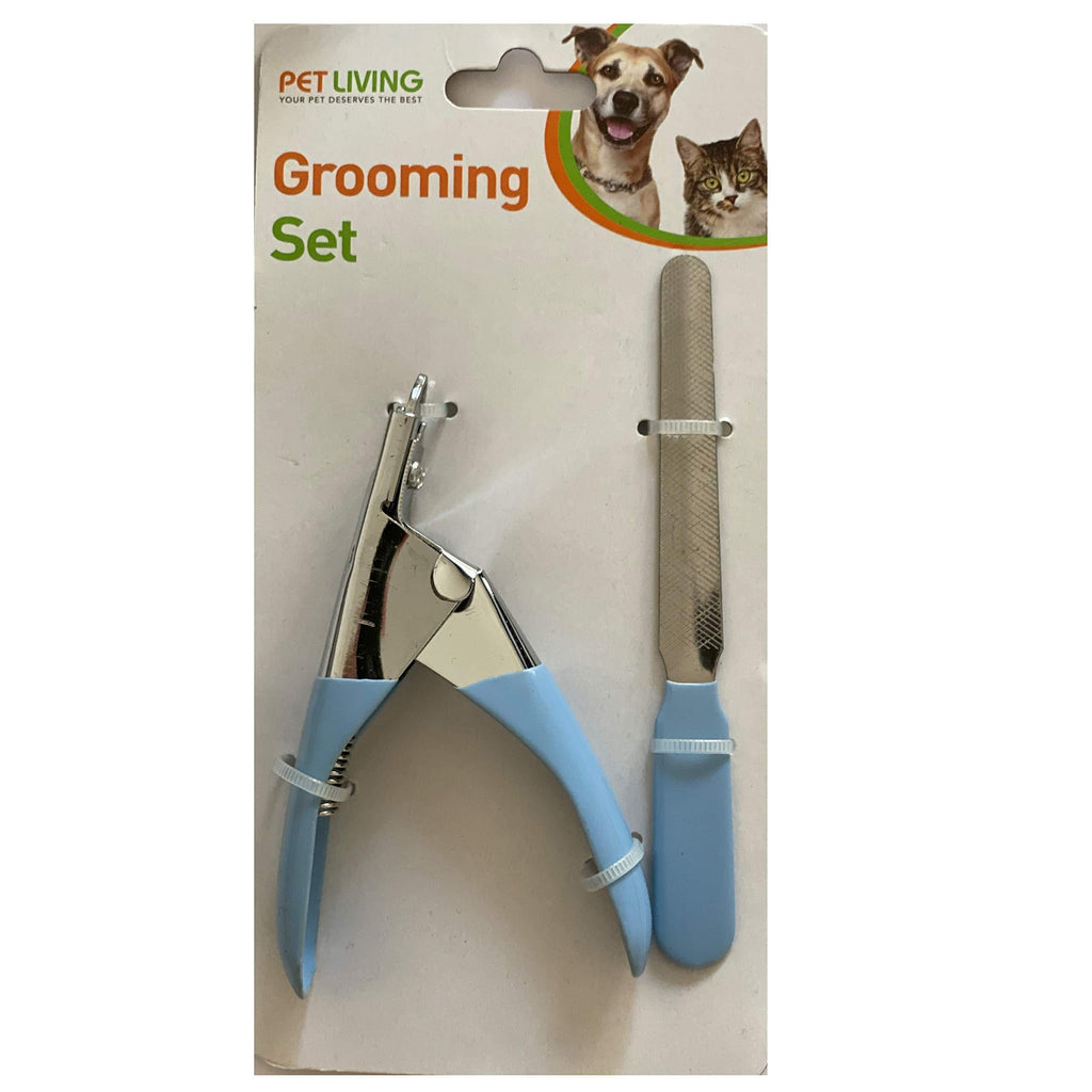 Dog Nail Clipper Professional Easy To Use Saloon Pet Nail Clipper & File Suitable for Pets Dogs (Blue) Blue - PawsPlanet Australia