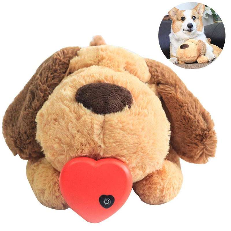 Sanmubo Pet Plush Toys Super Cuddly Snuggle Plush Toy Puppy Behavioral Training Aid Toy Heartbeat Dog Toy For Rebuild Intimacy, Reduce Pets Tension Anxiety - PawsPlanet Australia